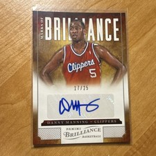 Panini Brilliance 2012-13 Marks of Brilliance Danny Manning #156/25 Autograph