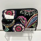 Vera Bradley Wristlet Wallet Bandana Swirl Accordion Zippered New Two Piece