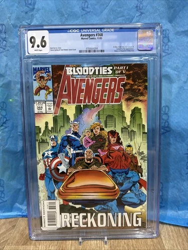 AVENGERS #368 cgc 9.6 White 1993 Palmer WORLD'S HIGHEST GRADE X-Men c