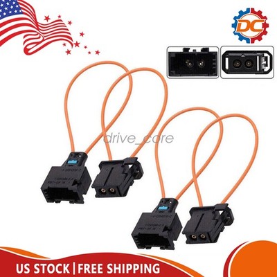 For MERCEDES BMW MOST fiber optic loop bypass Male & Female kit adapter 2 Set