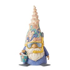 Enesco Jim Shore Heartwood Creek Coastal Gnome Snorkel Shell Figurine