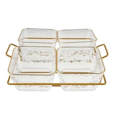 Serving Bowls Compartmentalized Trays Countertop Divided Storage Container