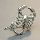 Sterling Silver Brooch Scorpion Genuine Solid Hallmarked 925 Nickel Free