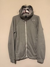    Oakley Performance Full Zip Hoodie Jacket Mens Large Gray