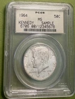 1964 Kennedy Half Dollar 50c PCGS MS OGH Sample Slab