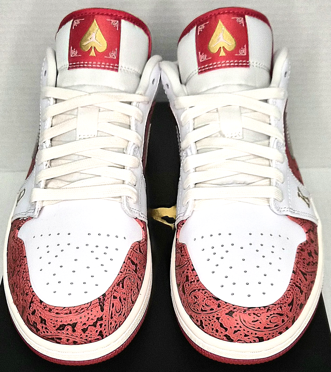 9.5M/11.5W - Air Jordan 1 SE Low Spades (DJ5185-100) ***SHIPS FAST