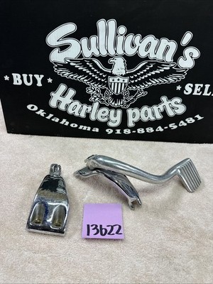 Harley Dyna Mid Control Foot Peg Mount Brackets Chrome 1991-17 91-17 Left Right