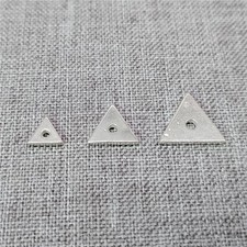 Entretoise géométrie argent sterling perles triangulaires argent 925 pour