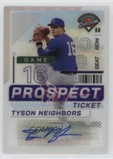 2024 Panini Prospect Edition Silver Prizm Signatures Tyson Neighbors Auto 8d2