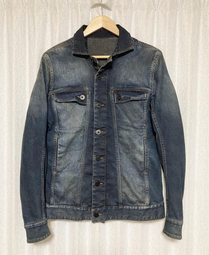 11 by BBS DON'T DENIM JACKET Vintage Indigo S - Picture 2 of 8