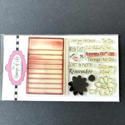 Stamps Of Life List2Write Journal Task List Making Clear UM Stamp Set