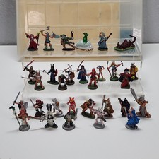 Vintage Lot 30 Minis DnD Metal Fantasy Miniatures Ral Partha TSR Grenadier 70s