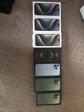 Apple iPhone Empty Boxes Set of 7 Mixed Boxes of IPhone 13 Pro Max, 13, and 12