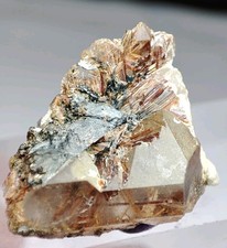 Red Rutile Included Quartz Crystal Having Good Luster  Nice Termination.