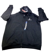 Ford Bronco Mens 2XL Charcoal Full-Zip Hoodie With Graphic Back Print  Front Lo