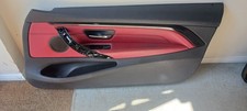 BMW 4 SERIES F32 F33 convertible FRONT Right DRIVER SIDE DOOR CARD RED LEATHER