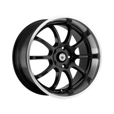 1 X Konig 26mb Lightning 17x7 5x1005x4.50 73 Hub 40 Offset Gloss Black With