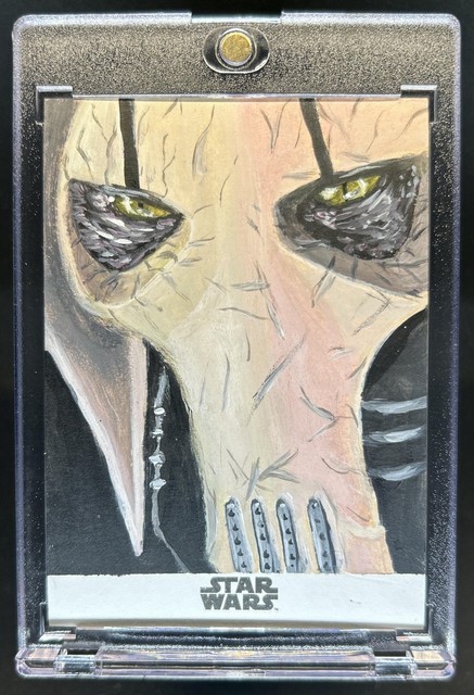 2025 Topps Star Wars Chrome General Grievous Authentic Sketch Card Artist #1/1