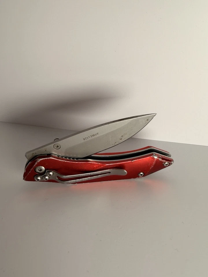 Navaja de bolsillo a presión - Auténtica navaja de bolsillo plegable a presión Foto 4 de 4