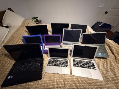 Lot Of 10x MacBooks And Laptops (Apple, HP, Lenovo, etc.) FOR PARTS   