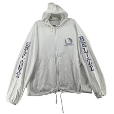 Belize Sailboat Souvenir Zip Up Hoodie Mens X...