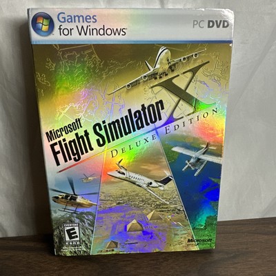 Microsoft Flight Simulator X Deluxe Edition - PC Flying Sim - New Sealed w/ Slip