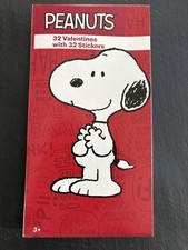 Peanuts Snoopy Valentines Exchange Cards 32ct W Stickers NOS 2017 USA 84153815