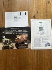 Lledo- Days Gone Collectors Club A3 Folded Catalogue - 1991 - Order Form & Envel