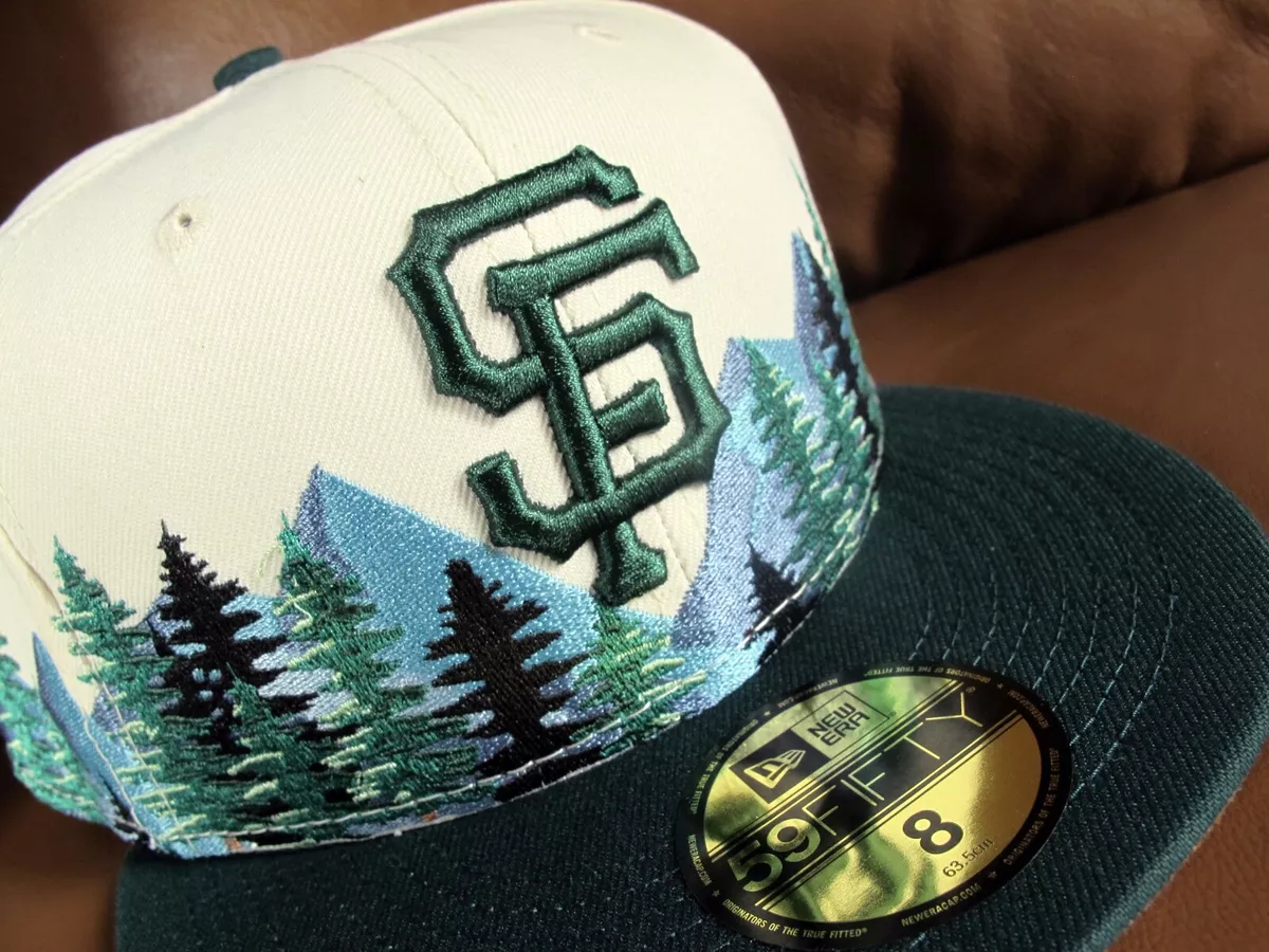 San Francisco Giants Evergreen Outdoor New Era 59FIFTY Fitted Cap sz 8 hat