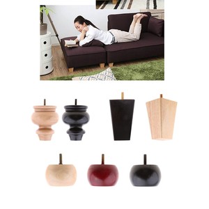 Details About 4 Pack Wooden Furniture Foot Sofa Legs Replacement Chairs Settee Bed Feet