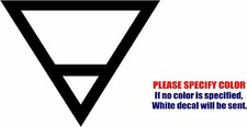 Earth Elemental Symbol JDM Funny Vinyl Decal Sticker Car Window Bumper Laptop 9"