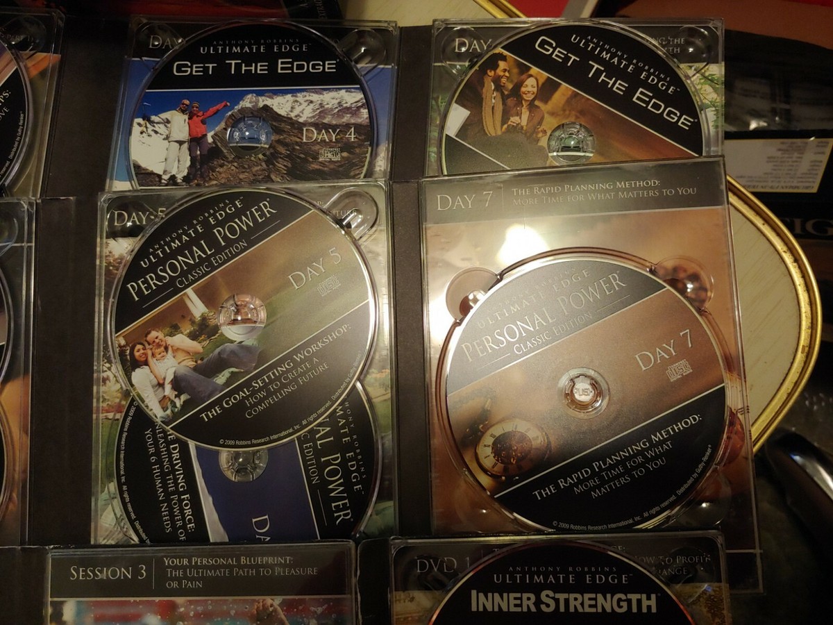 Anthony Tony Robbins Ultimate Edge 3 Part System CD DVD Box Set 