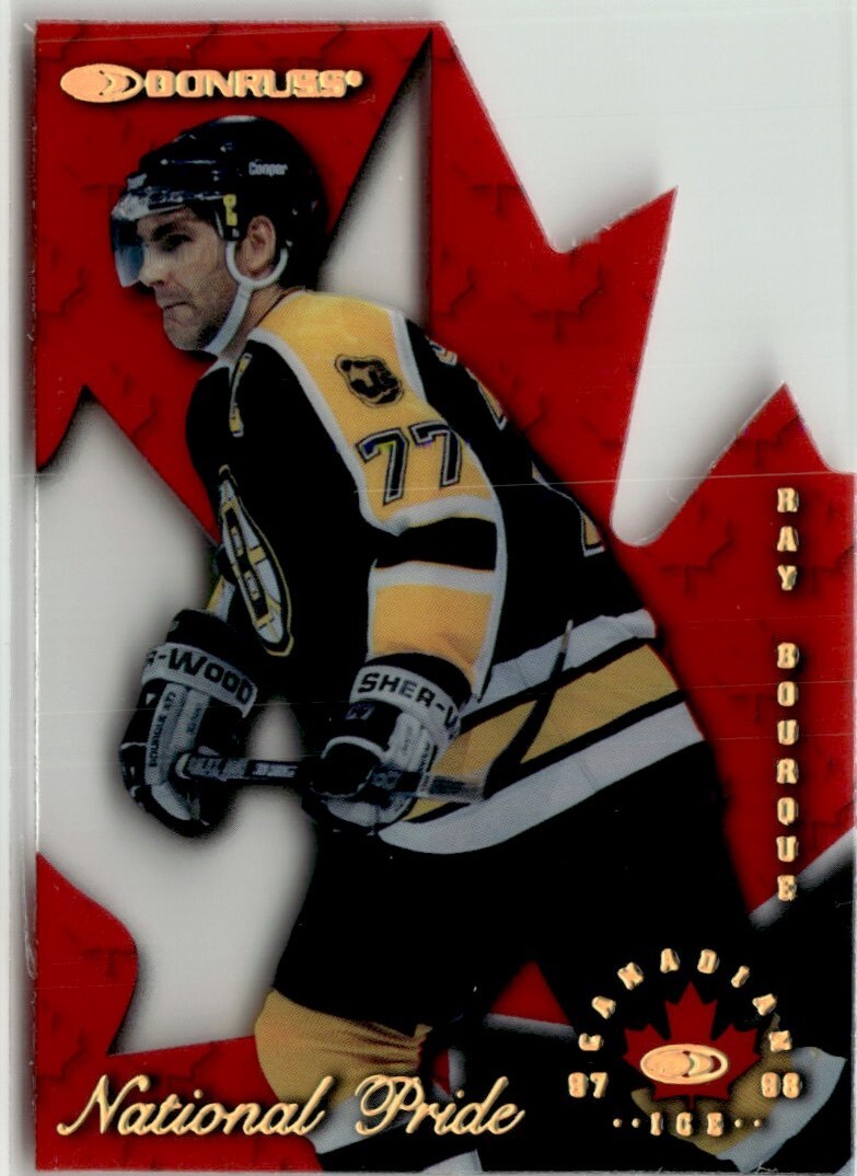 1997-98 Donruss Canadian Ice National Pride Ray Bourque 0670/1997 Boston Bruins