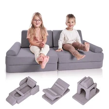 ZICOTO Modular Kids Play Couch for Fun Play Time or Comfy Lounging - The Perf...