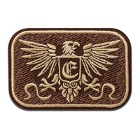 Wappen Adler - AufnäHer, BüGelbild, AufbüGler, GrößE: 4,3 X 6,4 Cm