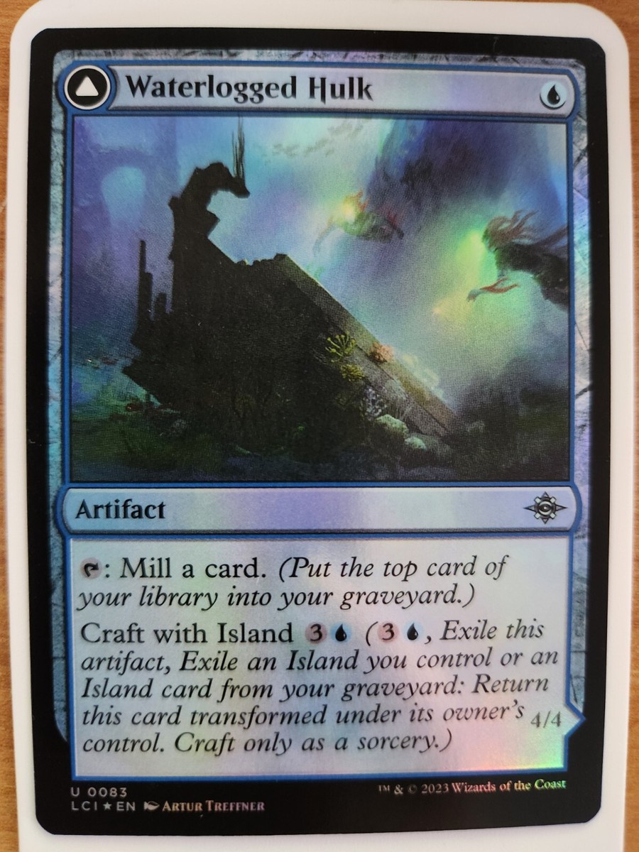 Waterlogged Hulk NM FOIL The Lost Caverns of Ixalan MTG FREE
