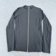 Nike Jacket Women's Small Black Yoga Luxe Dri-Fit Full-Zip Tight Snug DD5533