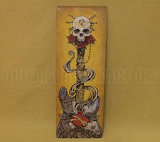 910-0318-000 Fender David Lozeau Large Metal Picture Sign Sacred Heart w/ Strat