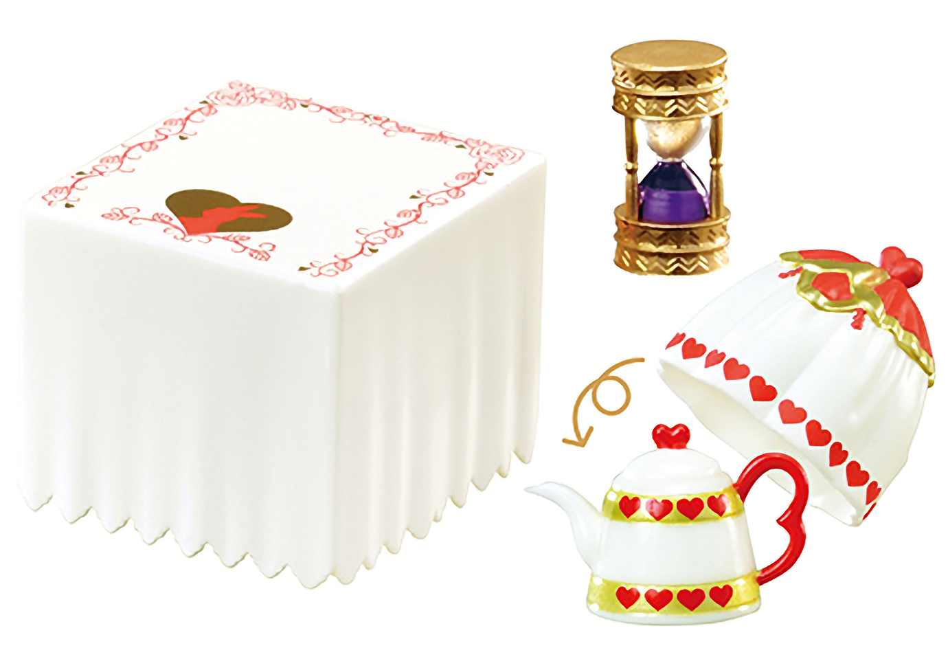 *UK Dispatch* Re-ment Wonder Tea Party Miniature Furnitur Figures - Set 6