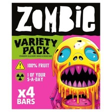 Zombie Früchte Stangen Gesund Snacks Kalorienarm Auswahl Multipackung 4 X 25g