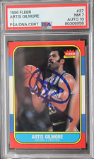 Artis Gilmore HOF San Antonio Spurs Autographed 1986 Fleer #37 Card Signed PSA