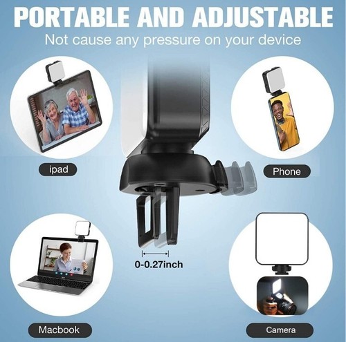 Video Conference Lighting Kit Zoom Lighting for Computer Laptop Light W Clip - Picture 4 of 7
