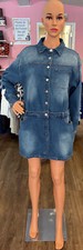 NWT Fashion Nova Belleville Denim Mini Dress Size 1x