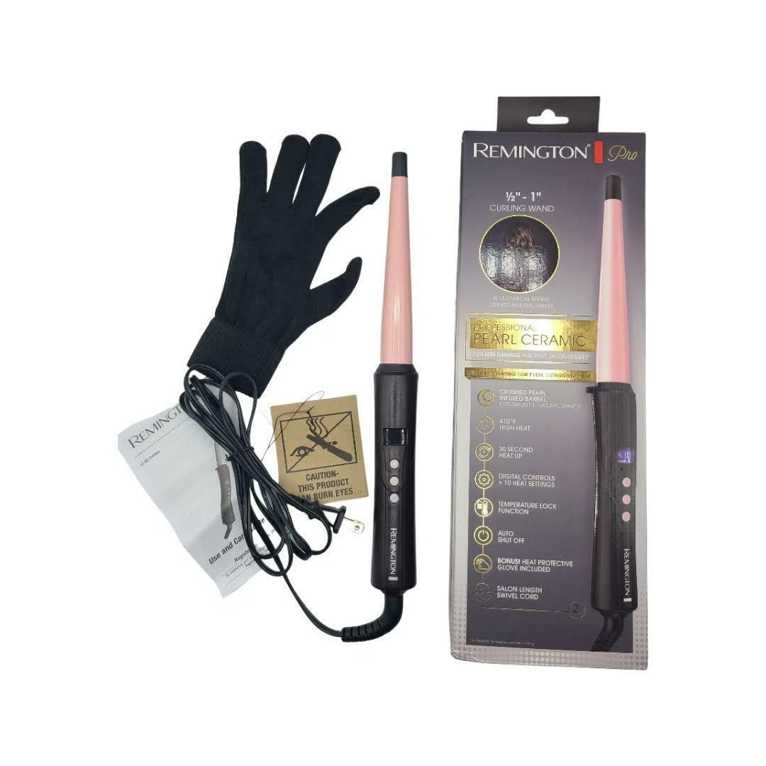 Pearl wand top curling iron