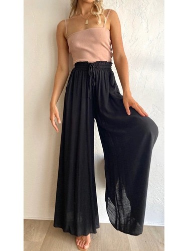 Women Wide Leg Pant - Picture 2 of 10