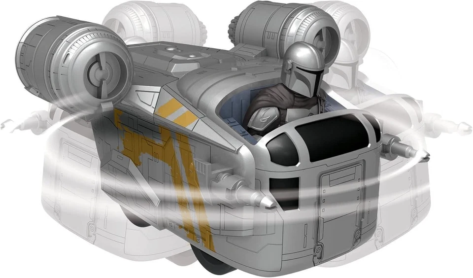 Star Wars - The Mandalorian 9" Control Remoto Cresta de Navaja, Vehículo R/C, Niños Foto 4 de 4