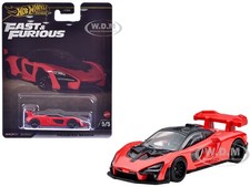 MCLAREN SENNA RED "FAST & FURIOUS" DIECAST MODEL CAR BY HOT WHEELS JBL92
