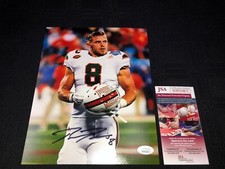 BRAXTON BERRIOS MIAMI HURRICANES SIGNED 8X10 PHOTO JSA WITNESS COA WPP259071