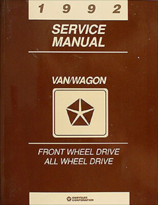 1992 Wohnwagen Stadt Und Land Voyager Shop Manuell 92 Chrysler Plymouth Dodge