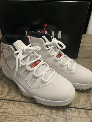 jordan 11 retro platinum tint men's shoe